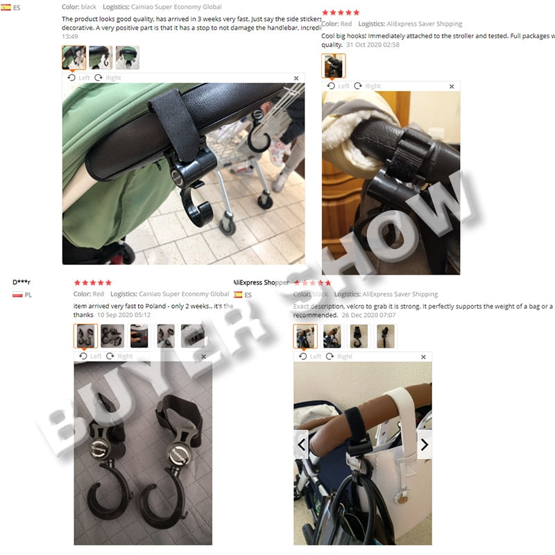 Baby Bag Stroller Hooks